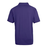 Polo extensible texturé pour homme Cutter & Buck violet avec logo de l'équipe Northwestern Wildcats, grande taille