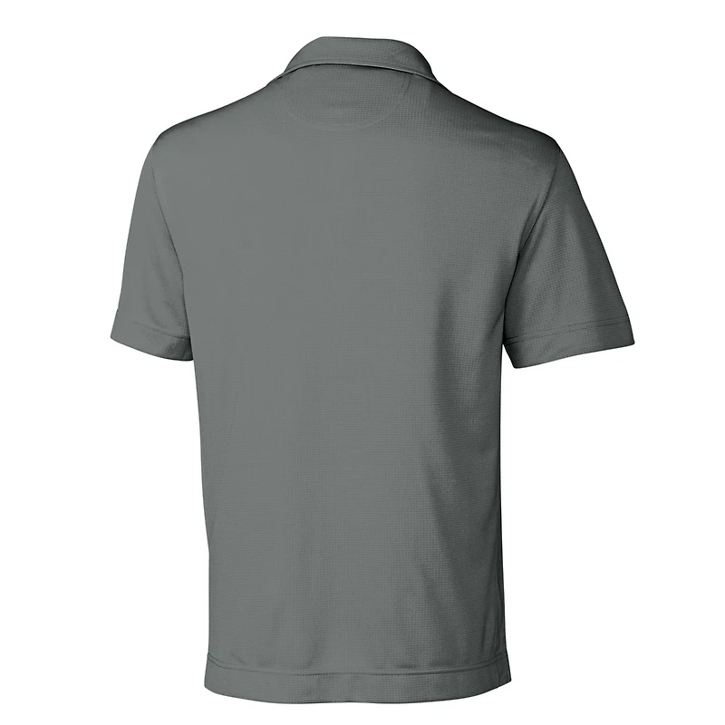 Men's Cutter & Buck Steel Northwestern Wildcats Big Tall DryTec Genre Textured Solid Polo
