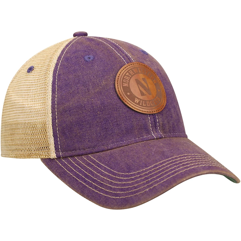 Men's Purple Northwestern Wildcats Target Old Favorite Trucker Snapback Hat