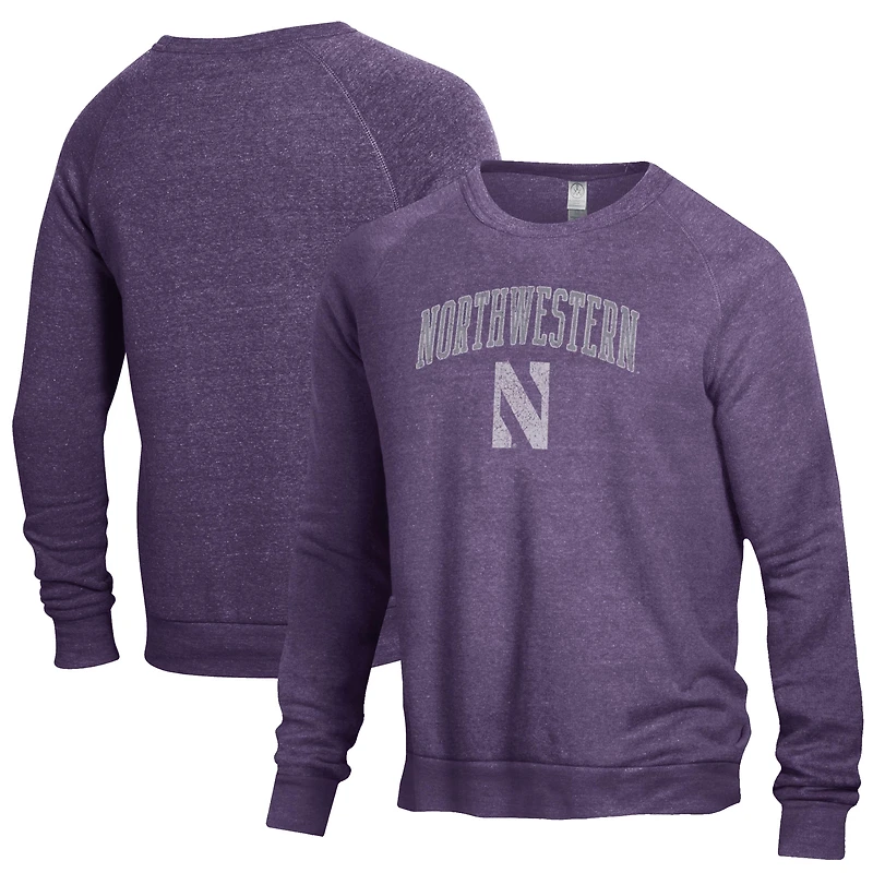 Men's Purple Northwestern Wildcats The Champ Crewneck Pullover Sweatshirt