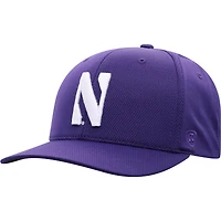 Casquette Flex Top of the World violette pour homme, logo réfléchissant des Northwestern Wildcats