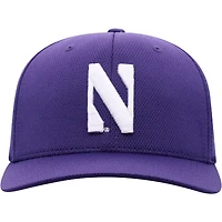 Casquette Flex Top of the World violette pour homme, logo réfléchissant des Northwestern Wildcats