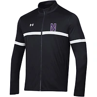 Veste à fermeture éclair intégrale Under Armour Northwestern Wildcats Assist Warm Up pour homme, noire