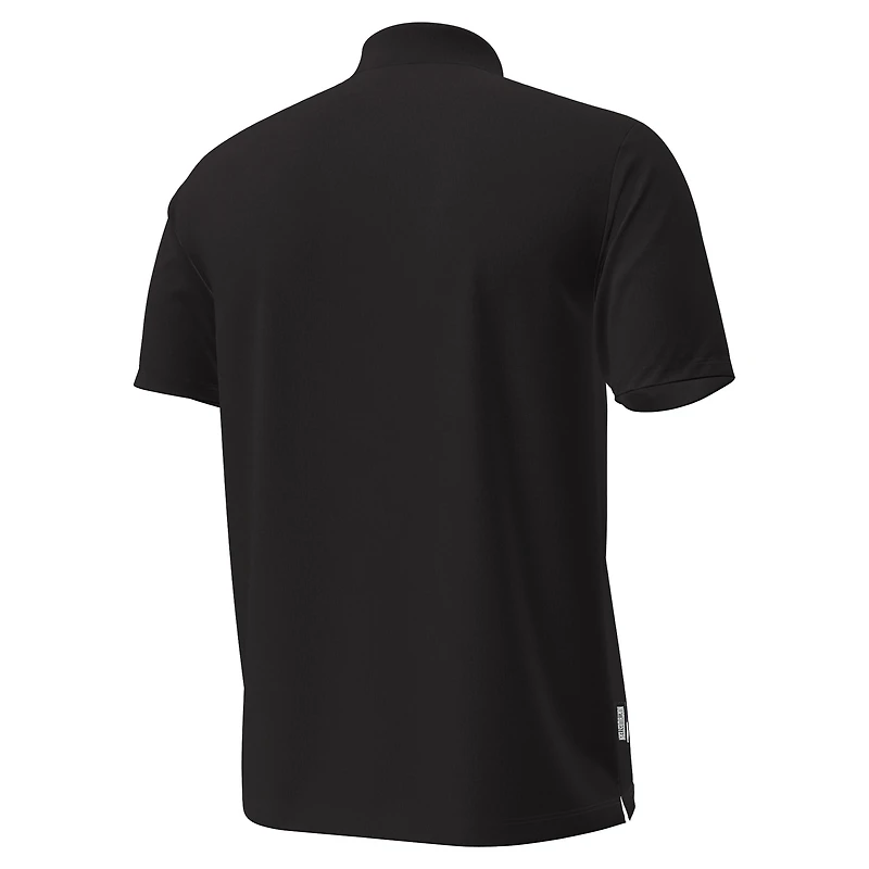 Polo Under Armour Performance Drive Chest Stripe noir pour homme des Wildcats du Nord-Ouest