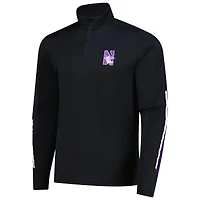Pull Under Armour noir Northwestern Wildcats T2 Green Special Game à quart de zip pour homme