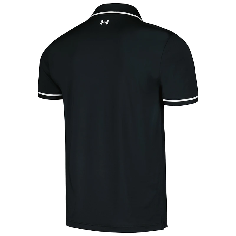 Men's Under Armour Black Northwestern Wildcats T2 Tipped Performance Polo