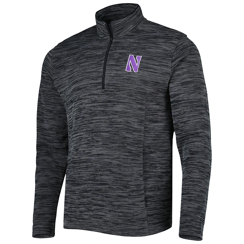 Under Armour Northwestern Wildcats Tempo Fleece Quarter-Zip Veste pour homme Noir