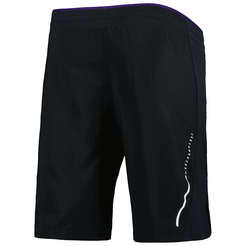 Short tissé Northwestern Wildcats Under Armour pour homme noir