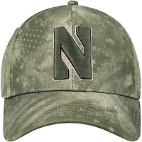 Casquette réglable Under Armour Camo Northwestern Wildcats Blitzing Performance pour hommes