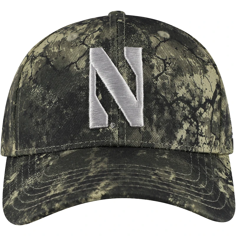 Casquette ajustable Blitzing Performance Camo Northwestern Wildcats pour homme de la collection Freedom Under Armour
