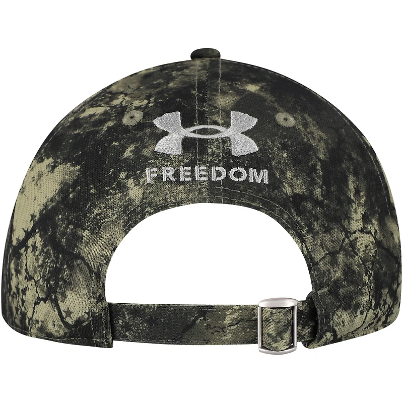 Casquette ajustable Blitzing Performance Camo Northwestern Wildcats pour homme de la collection Freedom Under Armour