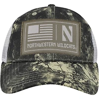 Casquette de camionneur Blitzing Performance camouflage Northwestern Wildcats pour homme de la collection Freedom d'Under Armour