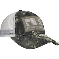 Casquette de camionneur Blitzing Performance camouflage Northwestern Wildcats pour homme de la collection Freedom d'Under Armour