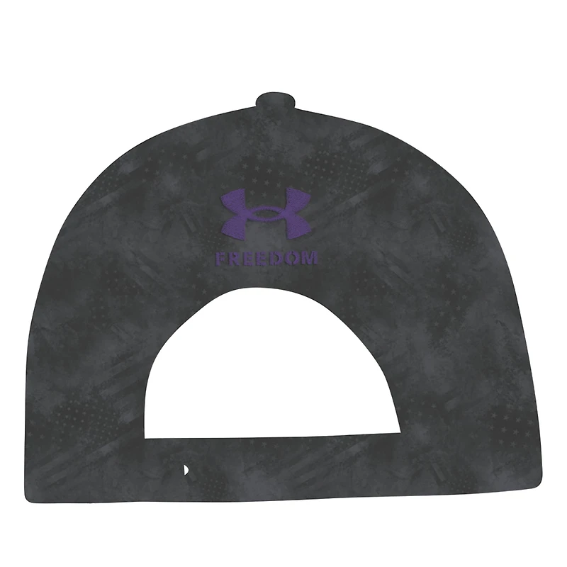 Casquette snapback Under Armour Charcoal Northwestern Wildcats Freedom Collection ArmourFuse pour homme