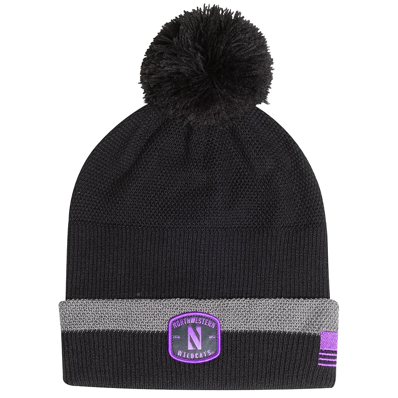 Bonnet à revers et pompon pour homme Under Armour Northwestern Wildcats Freedom Collection Anthracite