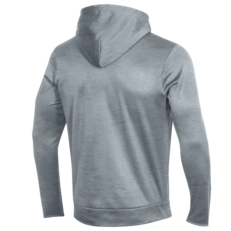 Men's Under Armour Gray Northwestern Wildcats Lacrosse Icon Pullover Hoodie