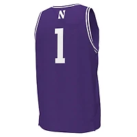 Maillot de basketball réplique Under Armour n° 1 violet des Northwestern Wildcats pour homme