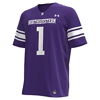Men's Under Armour #1 Purple Northwestern Wildcats Replica Football Jersey