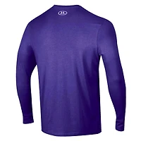 Men's Under Armour Purple Northwestern Wildcats 2025 Sideline Football Performance Cotton Long Sleeve T-Shirt