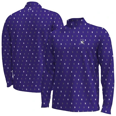Haut demi-zippé Armourfuse violet pour homme des Wildcats du Nord-Ouest Under Armour