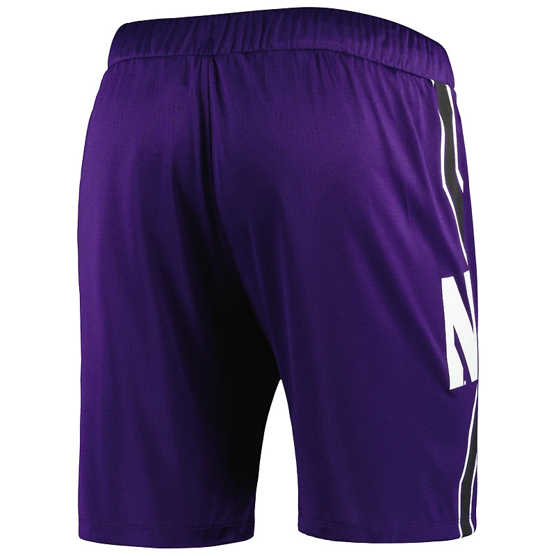 Men's Under Armour Purple Northwestern Wildcats Logo Replica Basketball Shorts