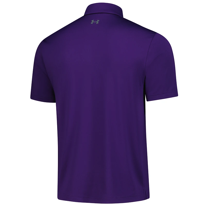 Polo Under Armour violet Northwestern Wildcats T2 Green Special Game pour homme