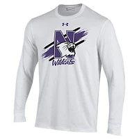 Men's Under Armour White Northwestern Wildcats City Performance Long Sleeve T-Shirt