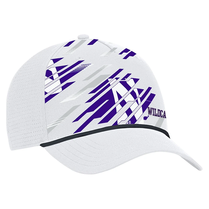 Men's Under Armour  White Northwestern Wildcats College Essentials Driver Rope Iso-Chill Adjustable Hat