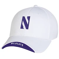 Men's Under Armour  White Northwestern Wildcats Sideline Blitzing Accent Iso-Chill Flex Hat