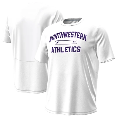 Men's Under Armour White Northwestern Wildcats Sideline Knockout T-Shirt