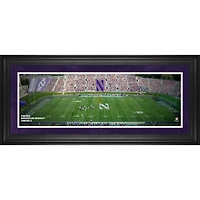 Photo panoramique encadrée 10" x 30" de Ryan Field, représentant les Wildcats de Northwestern