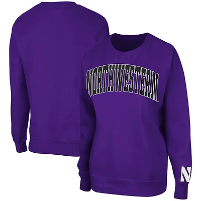 Sweat-shirt à enfiler Colosseum Purple Northwestern Wildcats Campanile pour femme