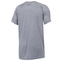 Youth Under Armour Heather Gray Northwestern Wildcats Ultra Soft Rye Tech Performance T-Shirt