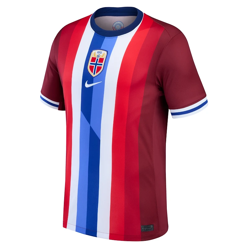Maillot vierge Nike rouge de l'équipe nationale Norvège 2024 pour homme