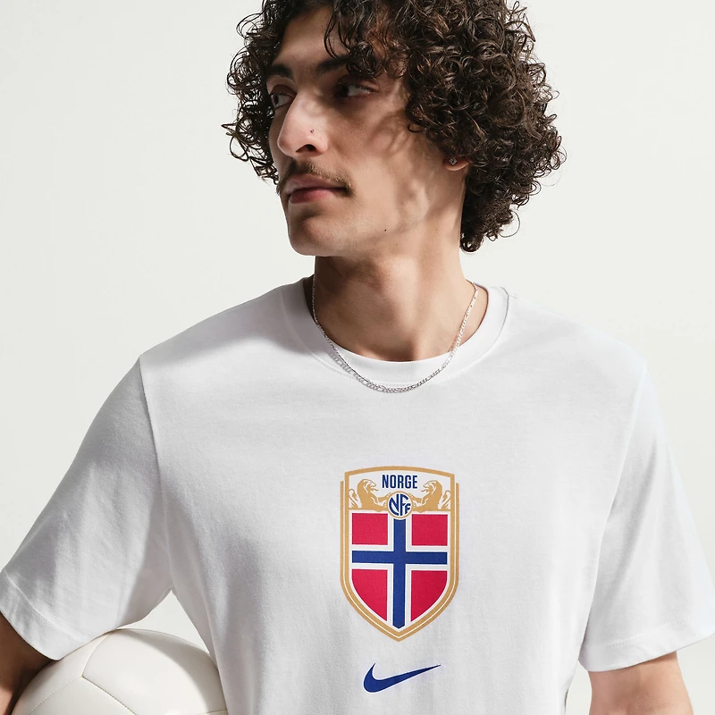 Men's Nike White Norway National Team Crest T-Shirt