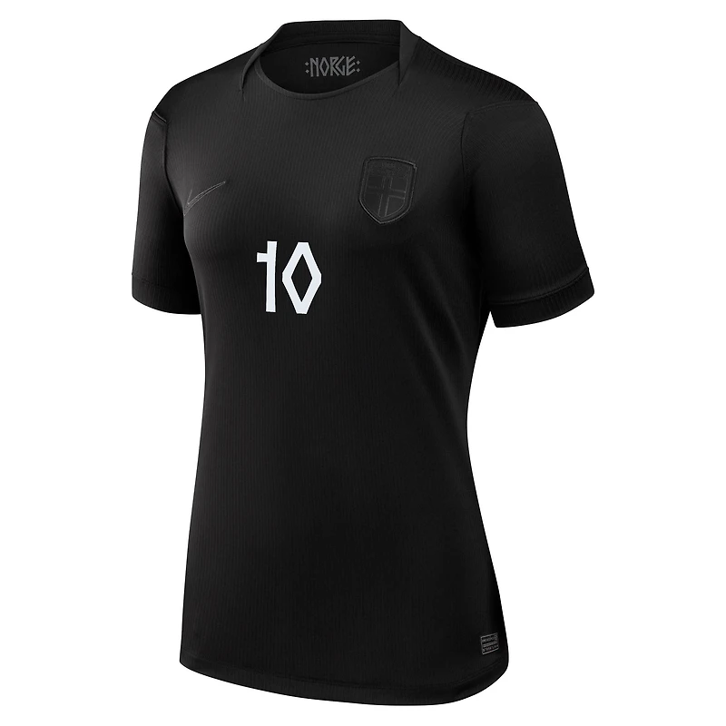 Maillot réplique domicile Nike Martin Ødegaard rouge de l'équipe nationale Norvège 2026 pour femme