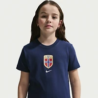 Youth Nike Blue Norway National Team Crest T-Shirt