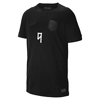 Maillot réplique Nike Erling Haaland noir pour enfant, équipe nationale de Norvège, saison extérieure 2026