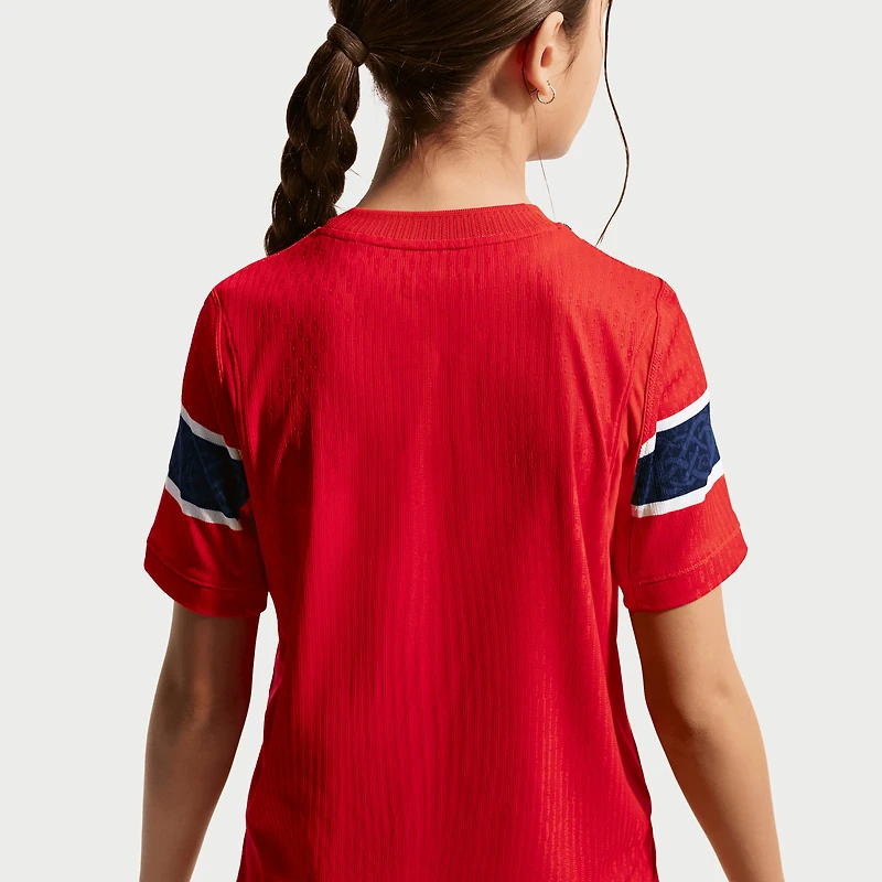 Maillot domicile authentique Nike rouge de l'équipe nationale Norvège pour jeunes (2026)