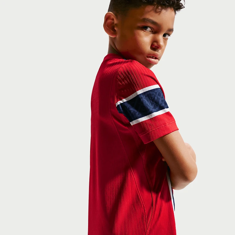 Maillot domicile authentique Nike rouge de l'équipe nationale Norvège pour jeunes (2026)
