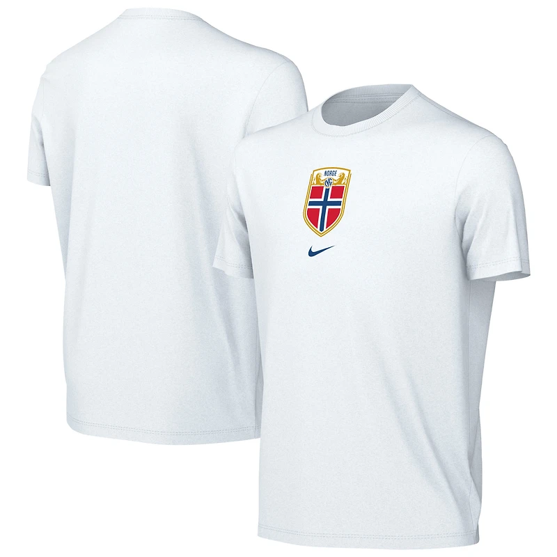 Youth Nike Blue Norway National Team Crest T-Shirt