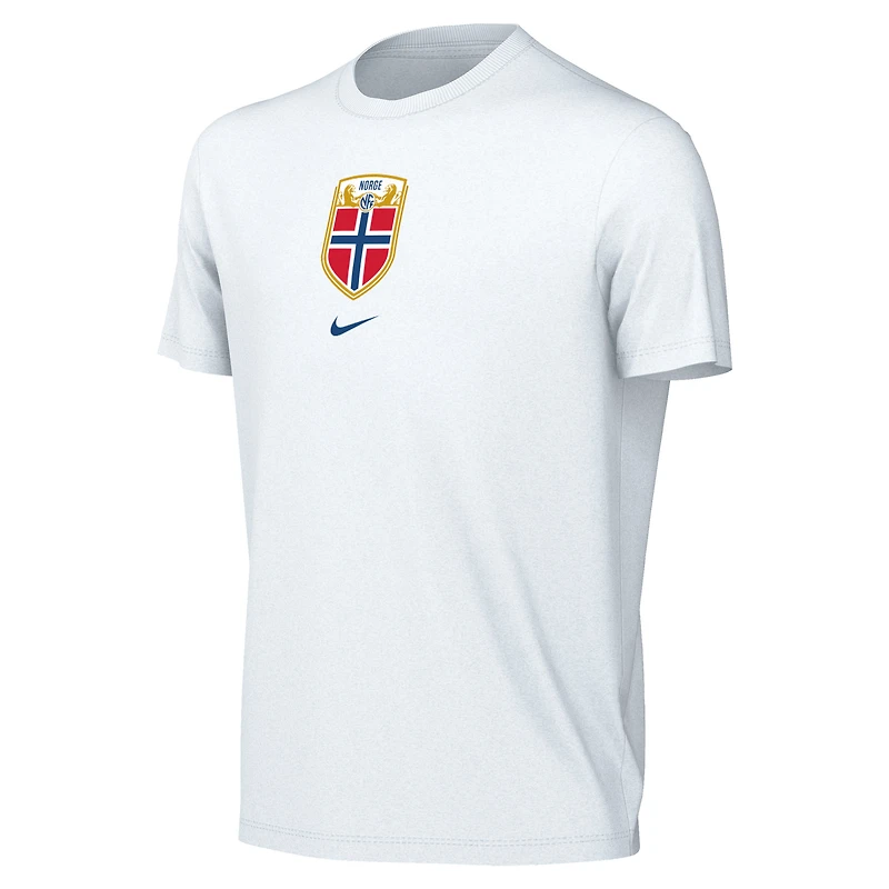 Youth Nike Blue Norway National Team Crest T-Shirt