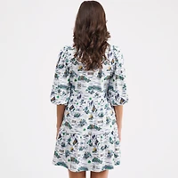 Smith & Quinn Navy Notre Dame Fighting Irish Tory Tiered Dress