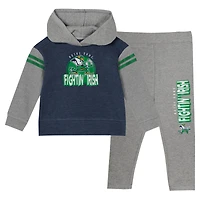 Girls Infant Navy Notre Dame Fighting Irish Clubhouse Pullover Hoodie & Legging Set