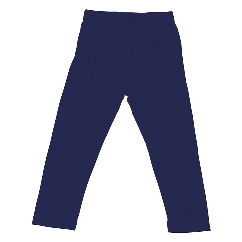 Girls Infant Wes & Willy Oatmeal Notre Dame Fighting Irish Ruffle Raglan Long Sleeve T-Shirt Leggings Set