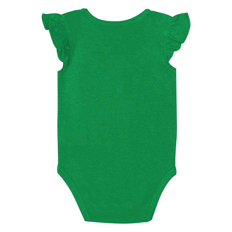 Ensemble deux pièces pour nouveau-né et nourrisson fille, bleu marine/vert, motif Notre Dame Fighting Irish Little Sunshine