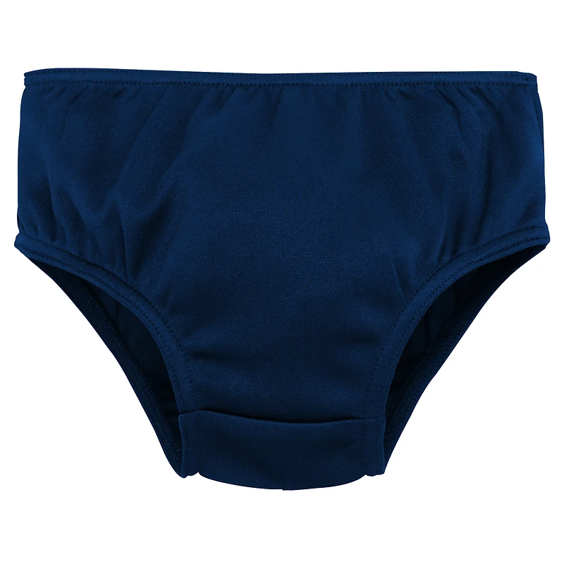Ensemble robe pull et bloomer capitaine de pom-pom girls la marine Notre Dame Fighting Irish pour filles d'âge préscolaire