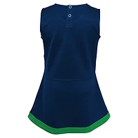 Ensemble robe pull et bloomer capitaine de pom-pom girls la marine Notre Dame Fighting Irish pour filles d'âge préscolaire
