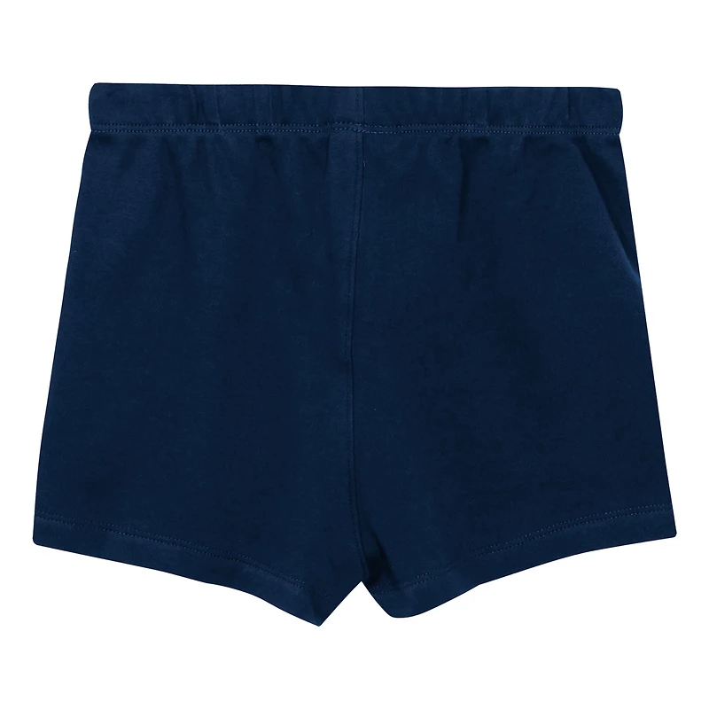 Ensemble T-shirt à col en V et short Outerstuff bleu marine/blanc Notre Dame Fighting Irish pour fille (taille préscolaire)