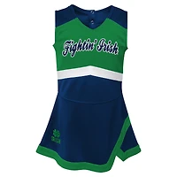 Ensemble deux pièces robe et bloomer de capitaine des pom-pom girls Notre Dame Fighting Irish bleu marine pour fille